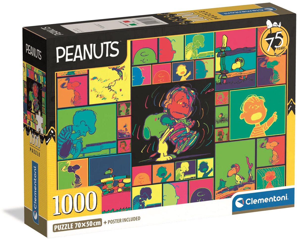 Clementoni - puzzle - 1000 pièces - cacahuètes 2025 boîte compacte