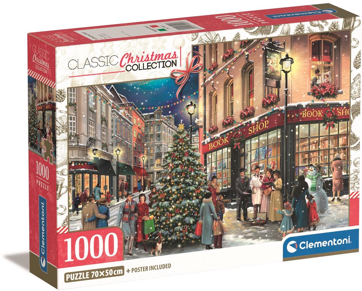 Clementoni Puzzle de Noël collection classique de Noël - 1000 pièces
