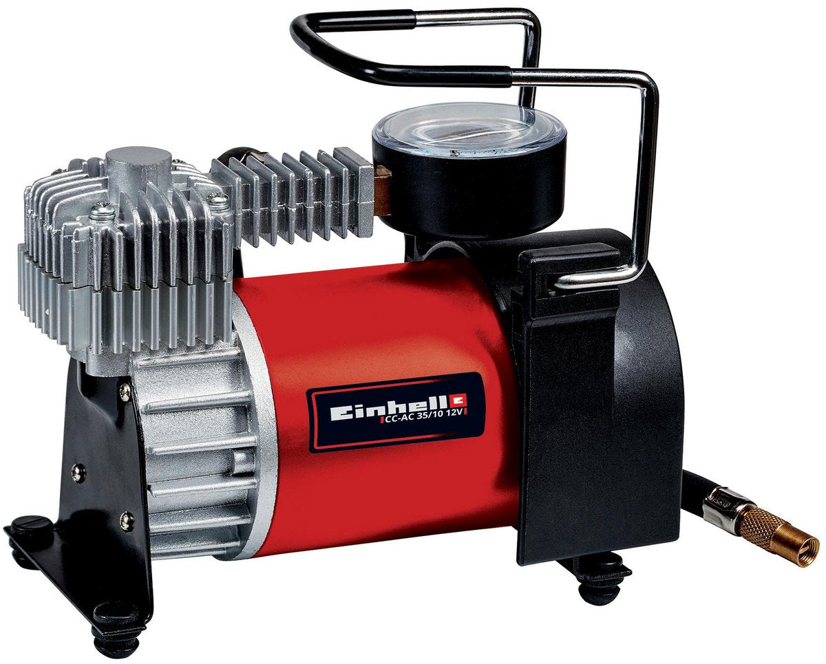 Compresseur Einhell cc-ac 35 10 - 8 bar - adaptateur 12v pour utilisation par câble