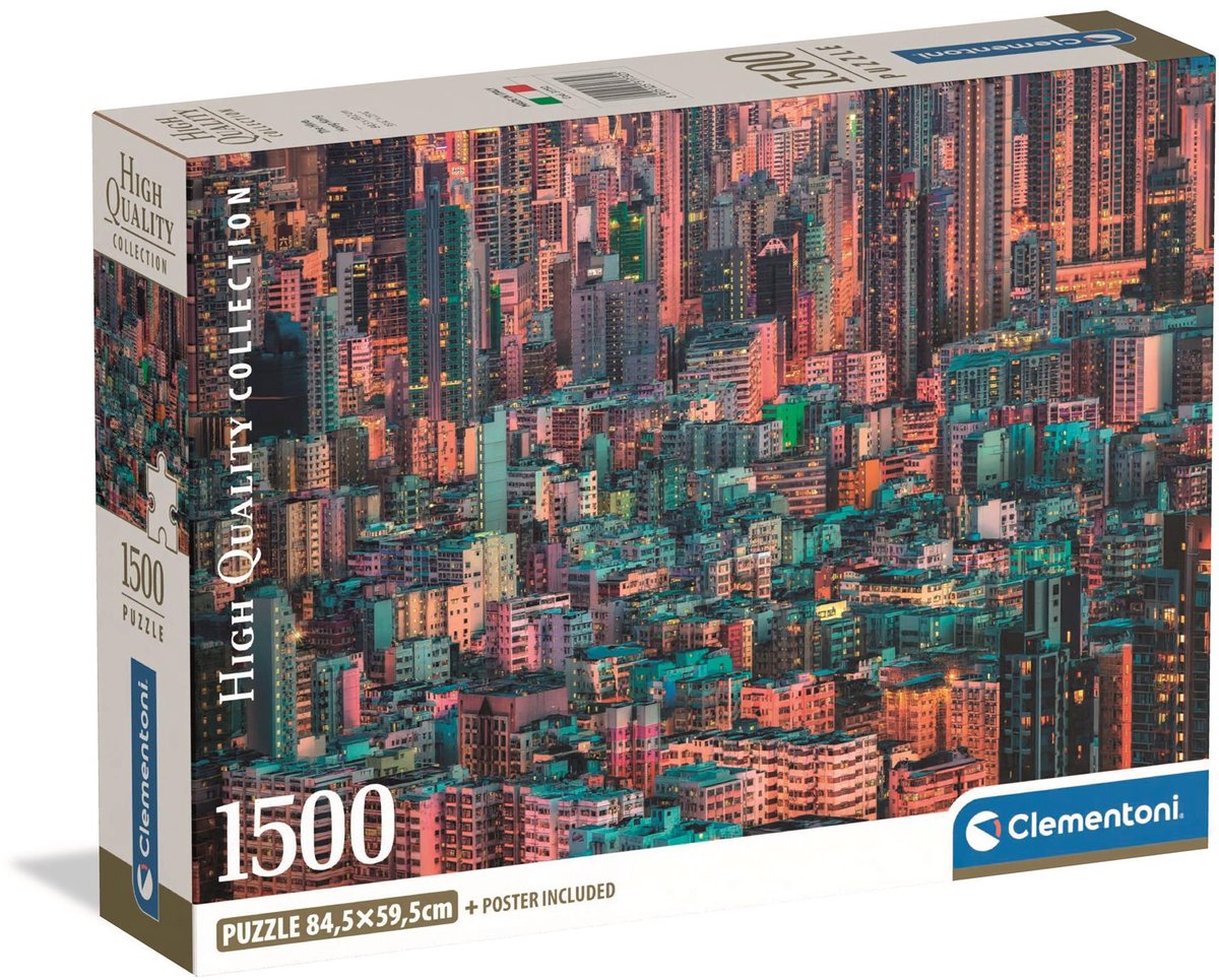Clementoni Jigsaw Puzzle The Hive, Hong Kong, 1500st.