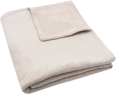 Jollein - couverture de berceau 100x150cm - couverture bébé - miffy - polaire corail nougat