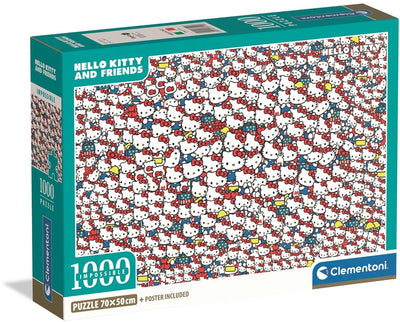 Clementoni - Hello Kitty - Impossible - Puzzle - 1000 pièces