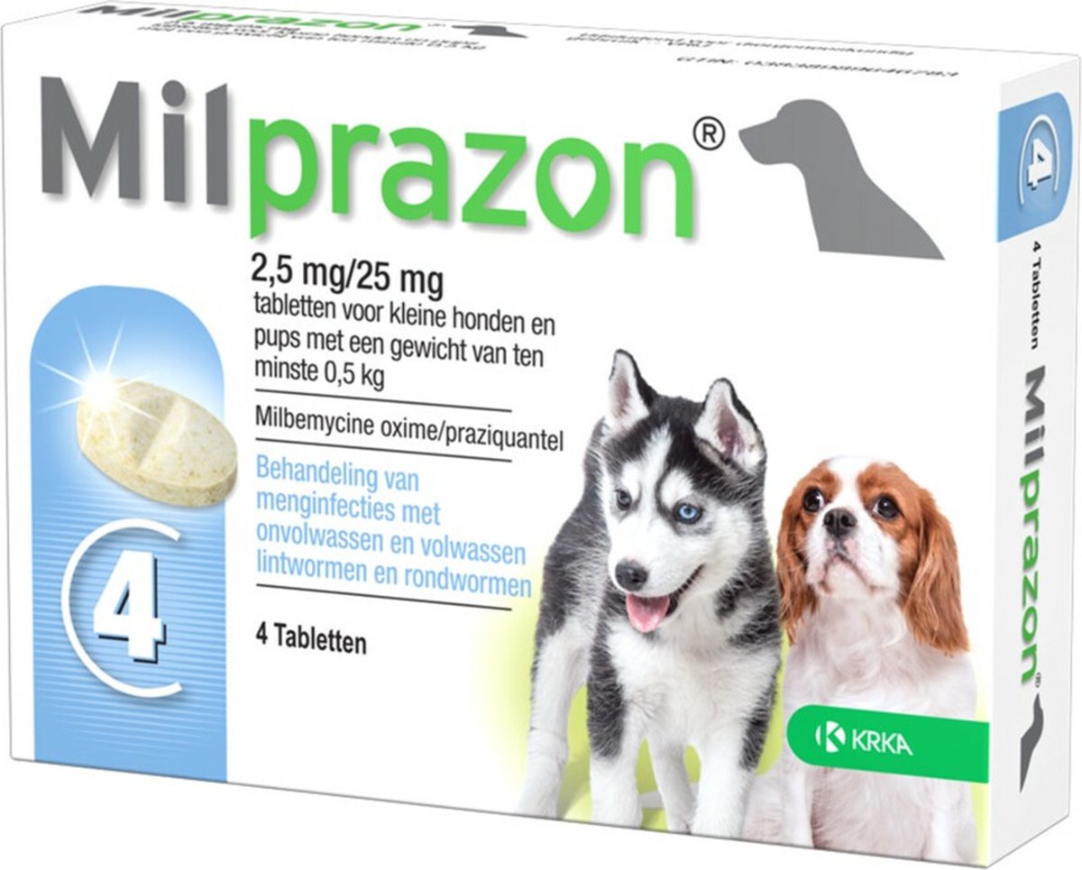 Krka milprazon vermifuges comprimés chien