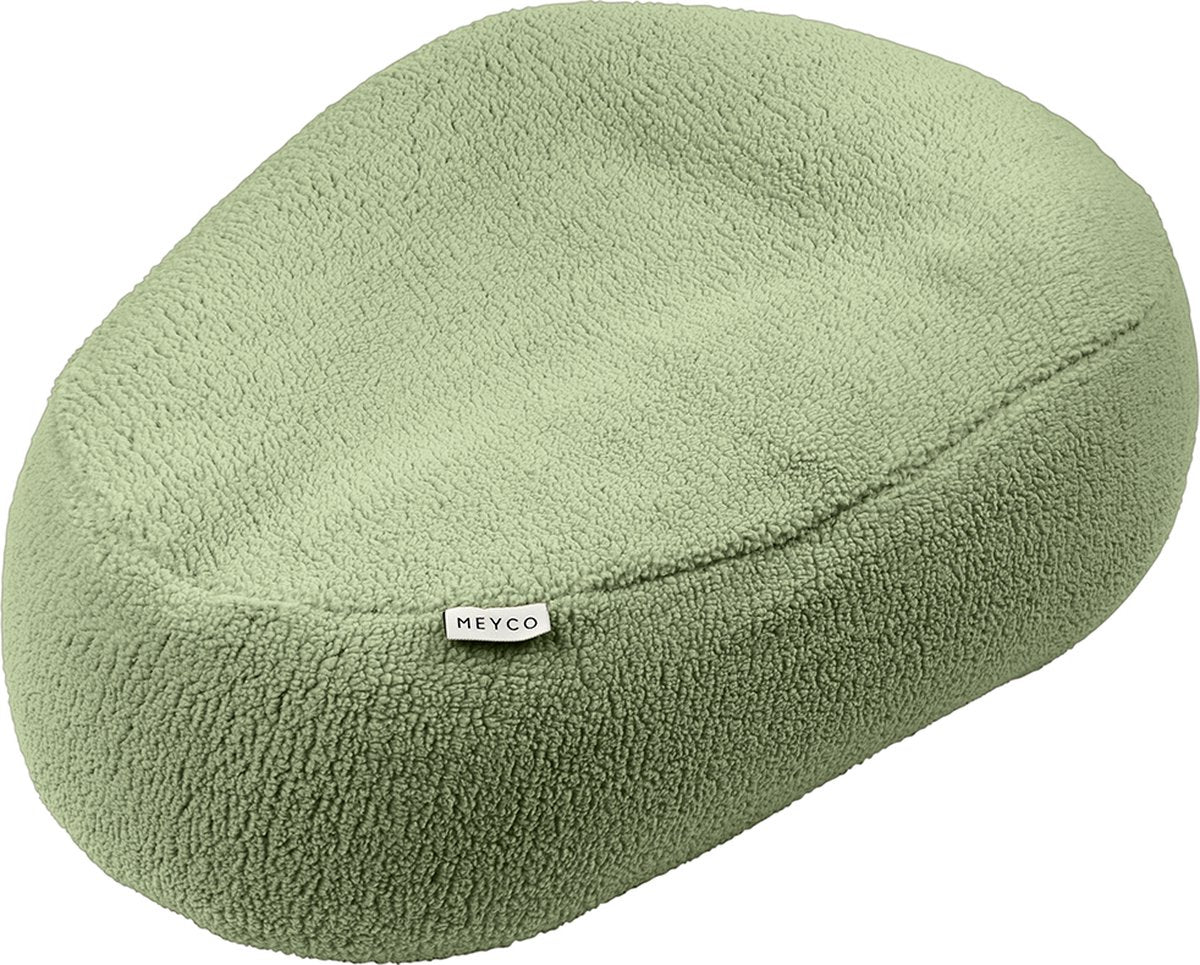 Meyco baby teddy relax housse pour coussin d'allaitement - vert olive