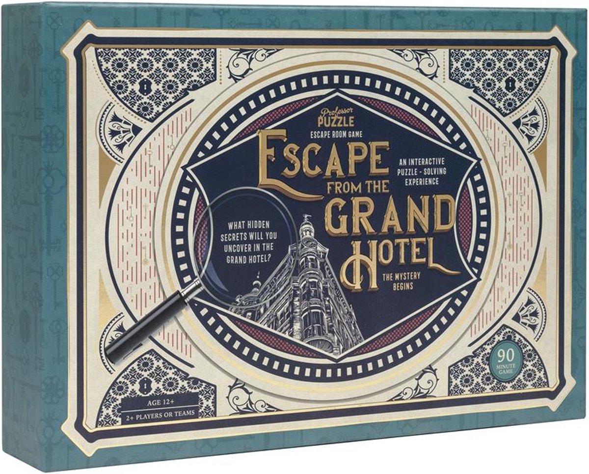 Puzzle du professeur s'évadant du grand hôtel