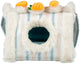 Duvo plus maison de rongeur playtime triangle rayé m-30x25x23cm multicolore
