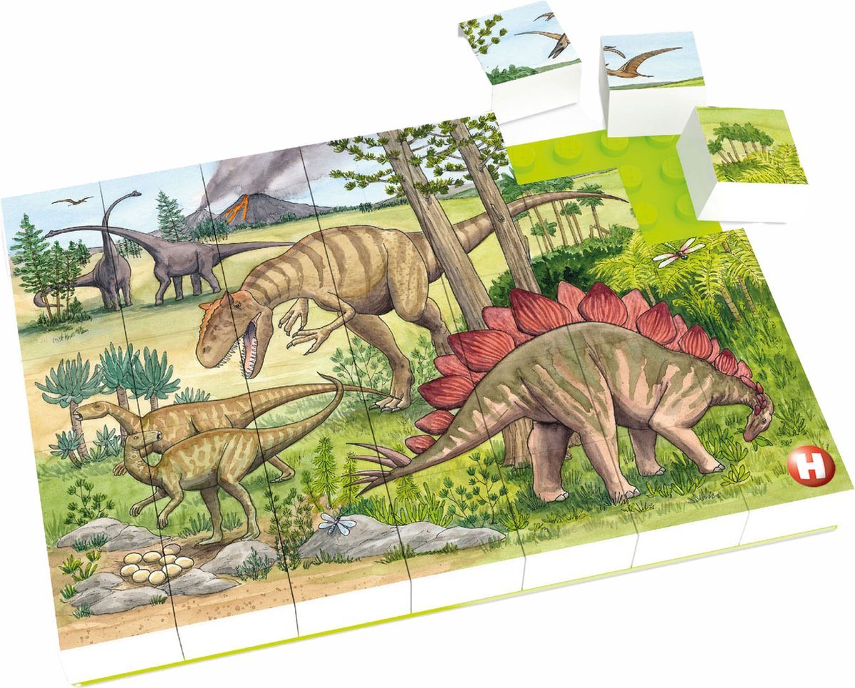 Hubelino Block Puzzle Dinosaurus World, 35e.