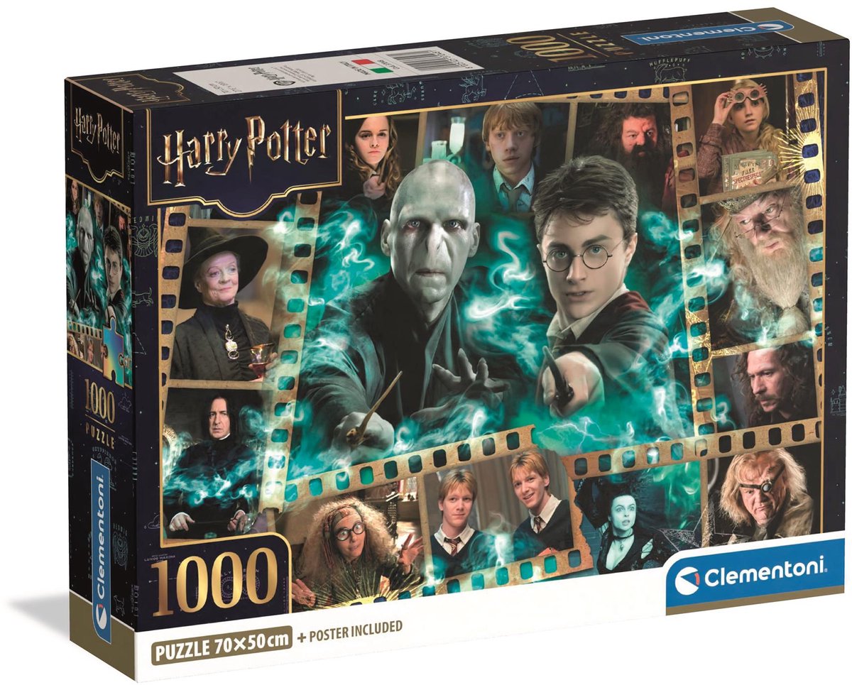 Clementoni - puzzle - 1000 pièces - Harry Potter - boîte compacte