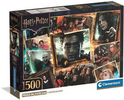 Clementoni - puzzle - 1500 pièces - boîte compacte Harry Potter - collection de haute qualité