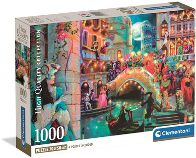 Clementoni - puzzle - 1000 pièces - lune de carnaval - collection de haute qualité