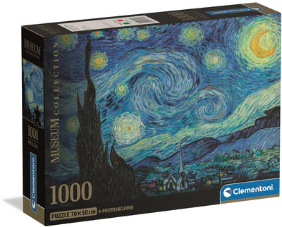 Clementoni - puzzle - 1000 pièces - la nuit étoilée - puzzle pour adultes - collection de haute qualité