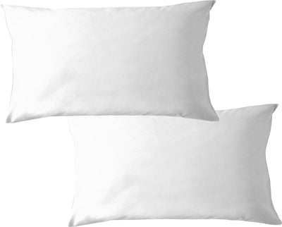 Taie d'oreiller en molleton premium Cendrillon - protège-oreiller - lot de 2 taies d'oreiller avec fermeture éclair - 40 x 80 cm - blanc