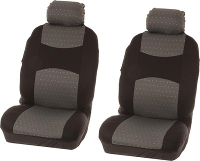 Carpoint set de housses de siège chicago uni 4 pièces gris
