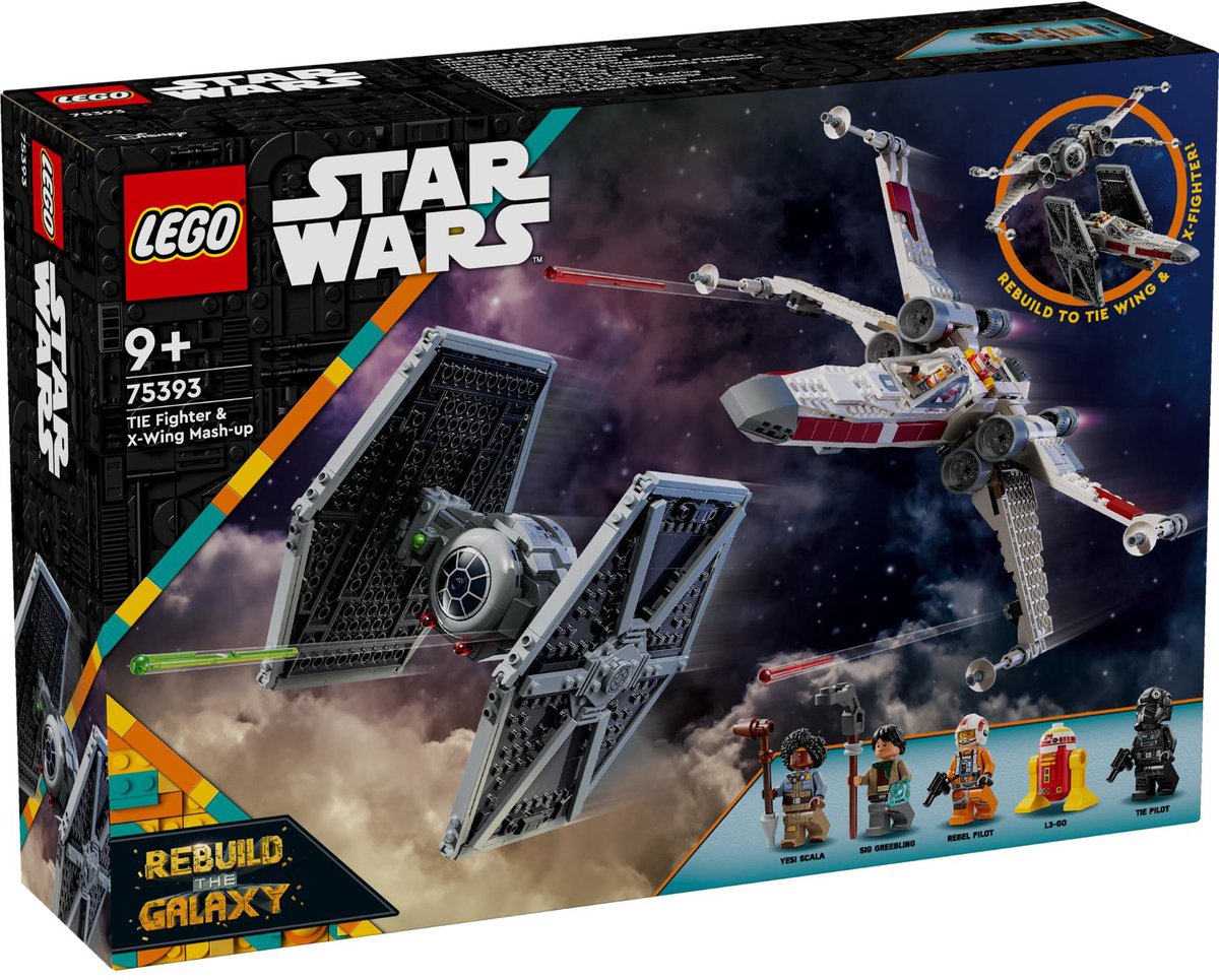LEGO LEGO Star Wars 75393 Tie Fighter et X-Wing Combi