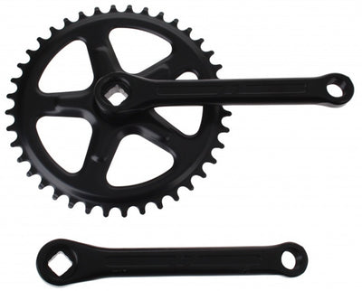 Crank Set 28 tands 102 mm Longueur de manivelle Black1828102-STZW
