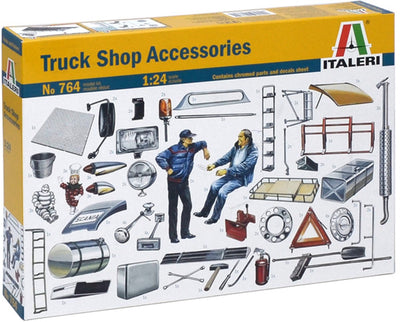 Italeri maquette véhicule militaire - 0764 camion boutique accessoires plastique - 1:24 - maquette