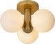 Lucide trudy - plafonnier (plafonnier) salle de bain - ø 28 cm - 3xg9 - ip44 - laiton doré mat