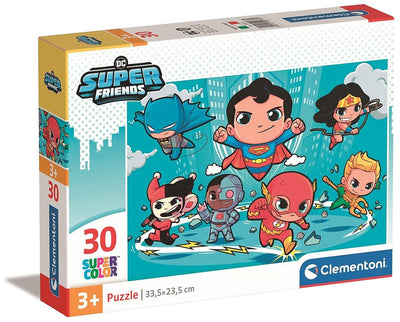 Clementoni-puzzle 30 pièces dc comics superfriends, puzzles pour enfants, 3-5 ans, 20277