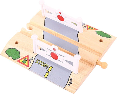 Passage à niveau en bois Bigjigs - extension pour voie ferrée en bois