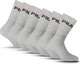 Chaussettes de sport Fila Crew - taille 35 38 - paquet de 6 - gris