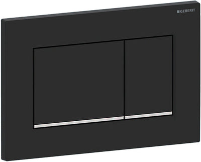 Geberit sigma30 plaque de commande 2 boutons - noir mat