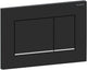Geberit sigma30 plaque de commande 2 boutons - noir mat