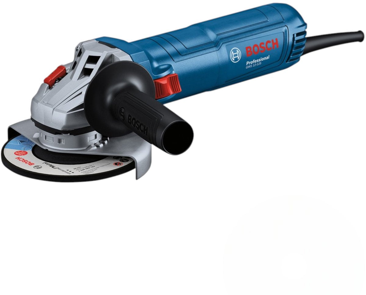 Meuleuse d'angle Bosch bleue gws 12-125 | y compris meule - 06013a6100