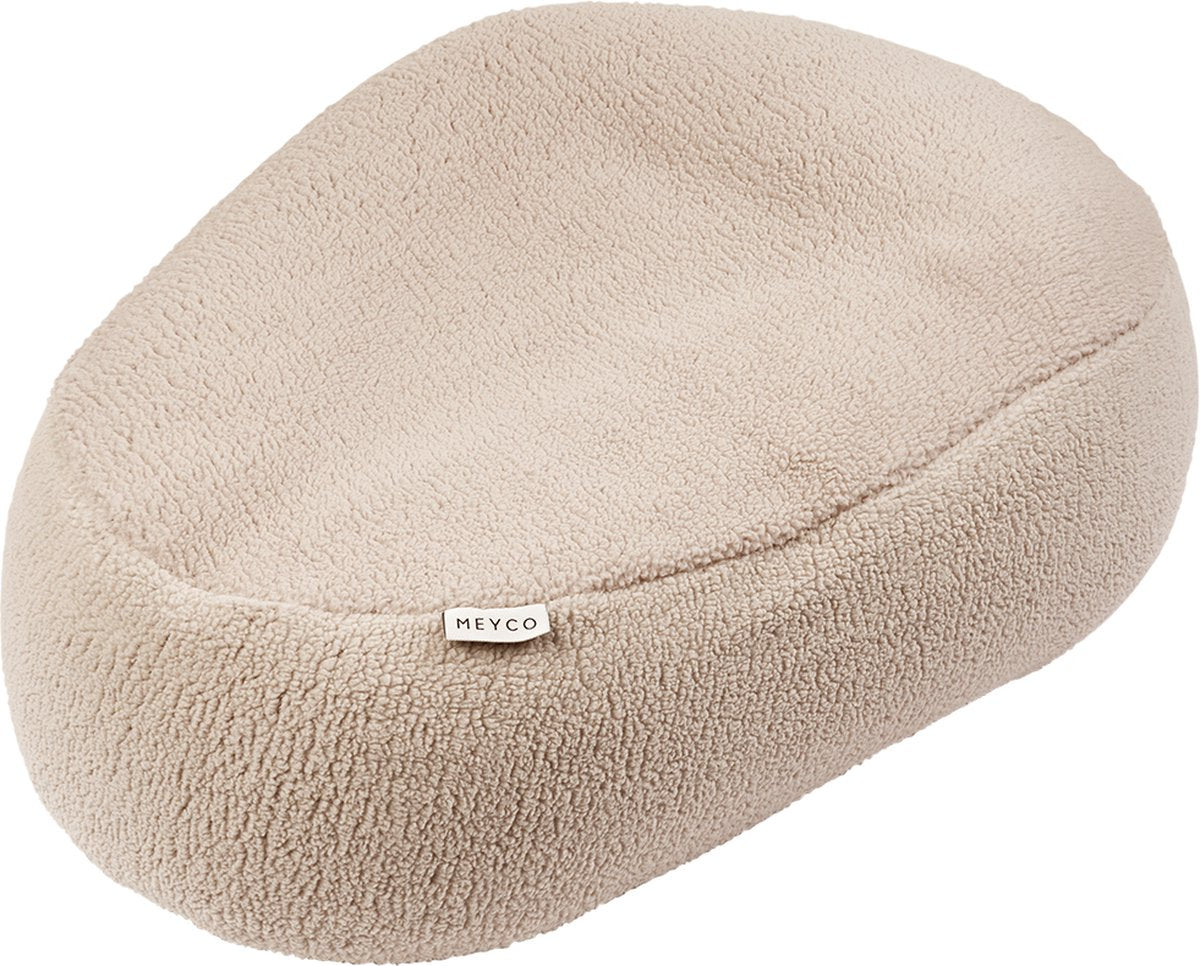 Meyco baby teddy relax housse pour coussin d'allaitement - sable