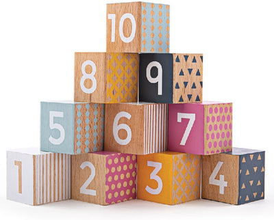 Bigjigs Blocs de numéros en bois