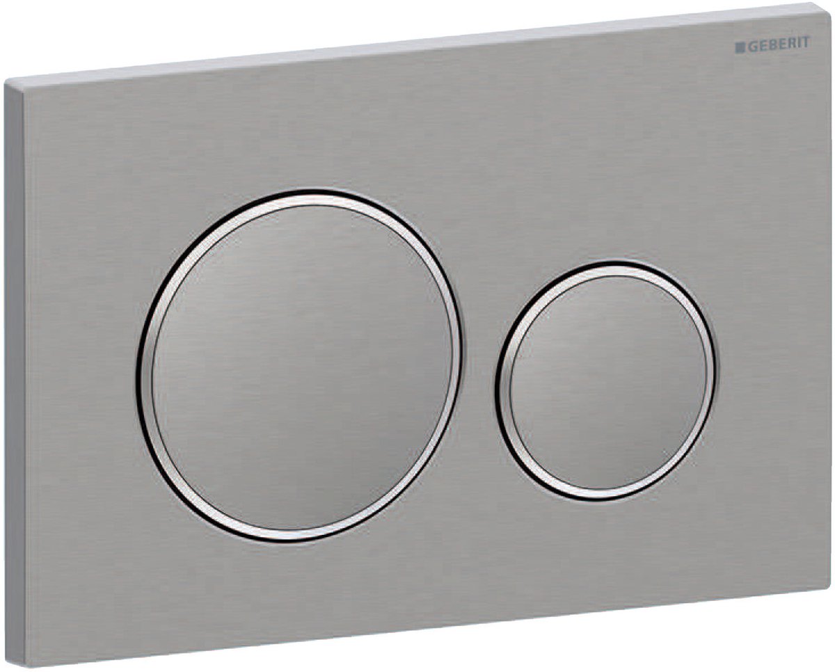 Panneau de commande Geberit sigma 20 - acier inoxydable brossé