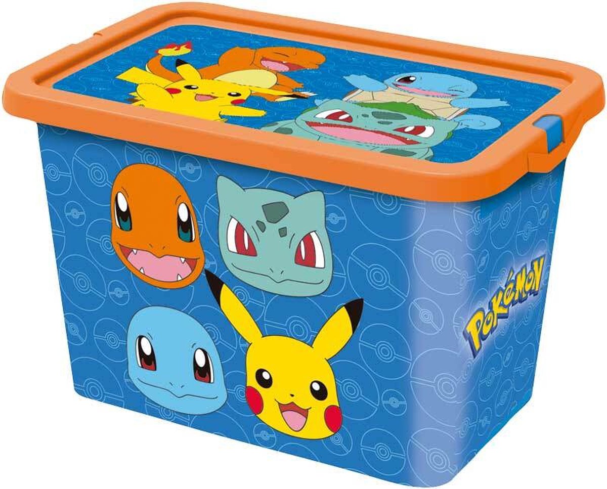 Boîte de rangement Pokémon junior 7 litres bleu orange