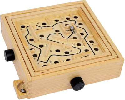 Jeu de marbre Labyrinthe en bois à petit pied