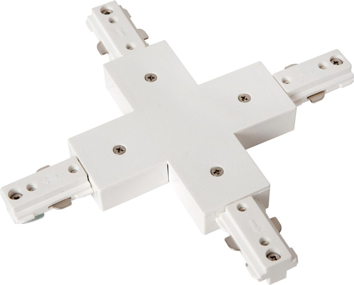 Lucide track x-connector - Éclairage sur rail pour système de rail monophasé - blanc (extension)