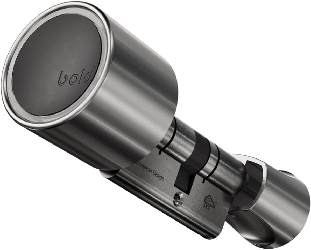 Bold security technology bv bold cylindre - bold Elite - sx-35 - serrure de porte intelligente - acier inoxydable - argent
