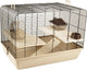 Cage hamster flamant rose milo - beige - 58 x 38 x 42,5 cm