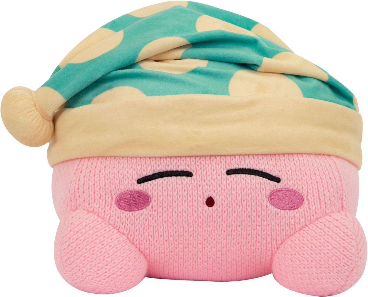 Tomy Kirby : peluche Kirby endormie en tricot nuiguru