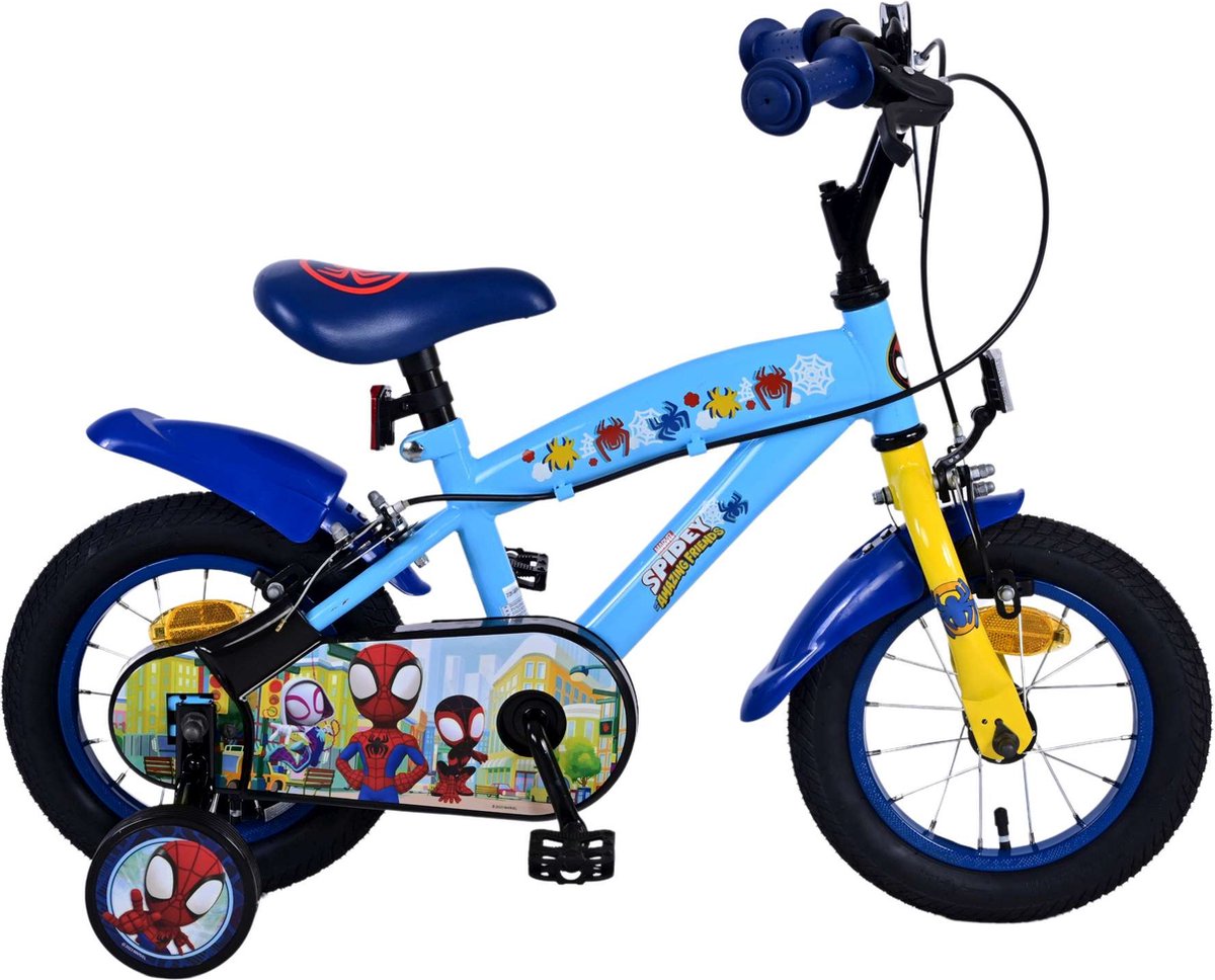 Spidey et ses incroyables amis Spidey Children's Bike Boys 12 pouces Blue Two Hand freins