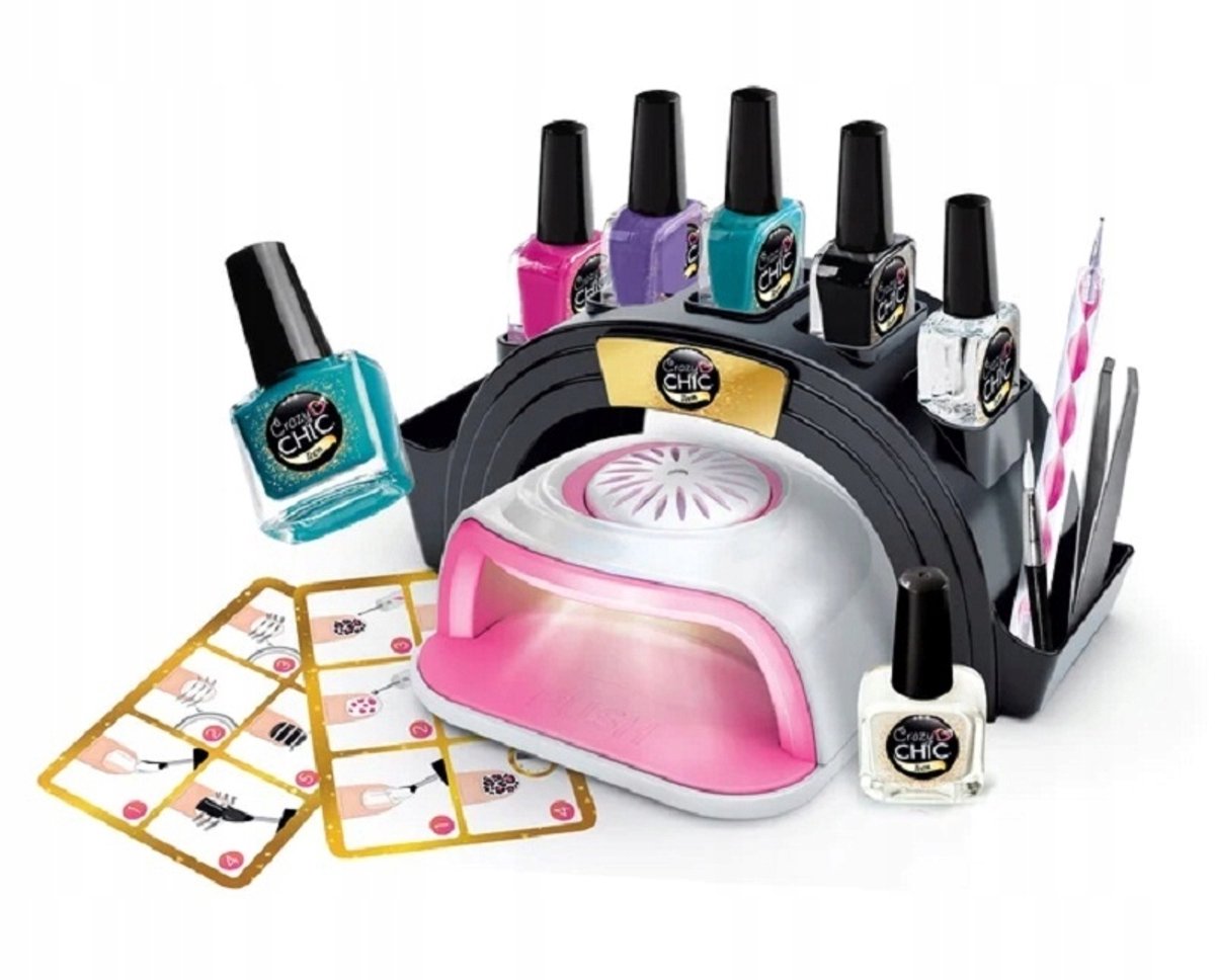 Crazy Chick Clementoni Crazy Chic Nail Studio Set avec sèche-ongles