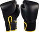 Avento gants de boxe pu - 8 oz - noir jaune