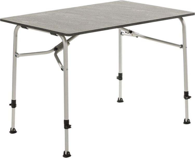 Table de camping Travellife Sorrento en nid d'abeille gris foncé 80 x 60 - structure stable et légère - sac de transport inclus