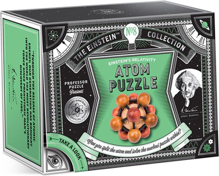 Professeur puzzle einstein casse-tête atome puzzle en bois 3d.