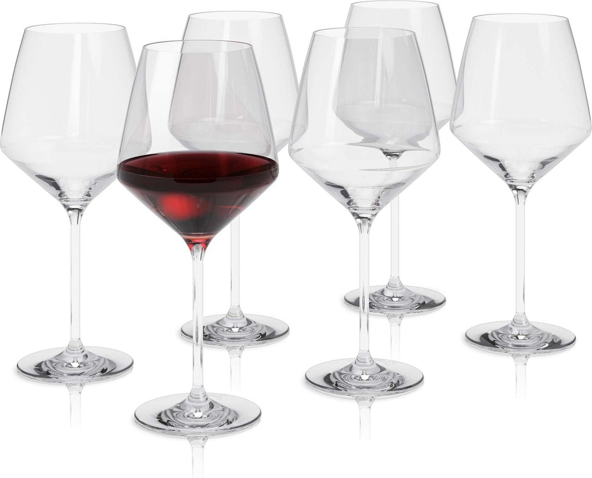 Eva trio - verre à vin legio nova bordeaux 650 ml lot de 6 pièces - transparent - verre