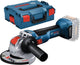 Bosch gwx 18v-10 Batterie li-ion 18v x-lock corps de meuleuse d'angle en l-boxx - 125mm - brushless