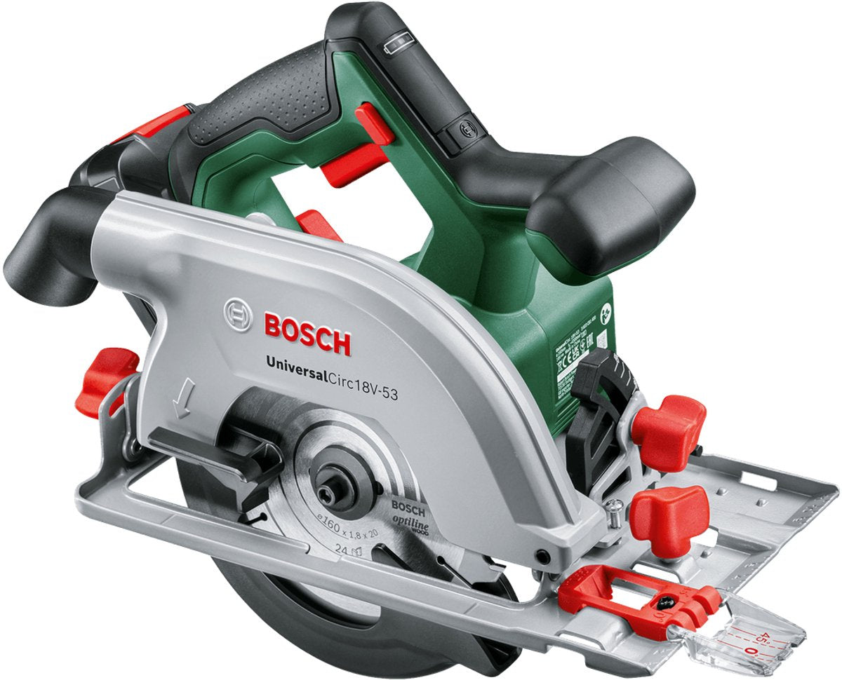 Scie circulaire sans fil Bosch universalcirc 18v-53 - avec chargeur de batterie 18v - lame de scie 160 mm