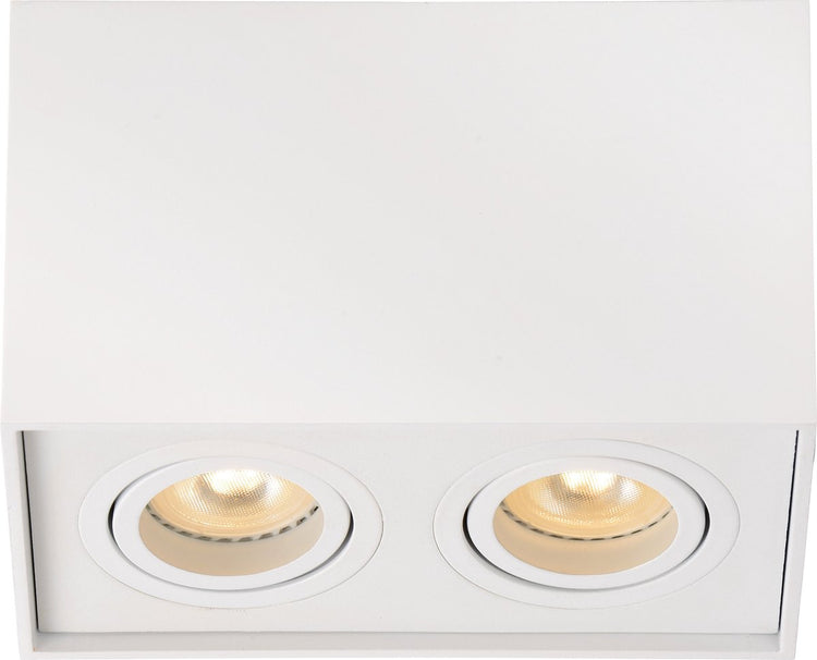 Lucide tube - spot de plafond (plafonnier) - 2xgu10 - blanc