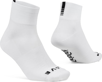 Gripgrab - chaussettes de cyclisme d'été légères SL courtes et performantes 1 paire de chaussettes de cyclisme coolmax coupe basse - blanc - unisexe - taille xs (35-38)
