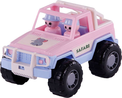 Jouets cavallino cavallino jeep rose avec 2 figurines