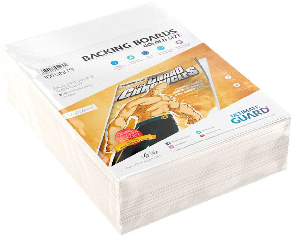 Planches de support de bande dessinée Ultimate Guard (100) - taille dorée
