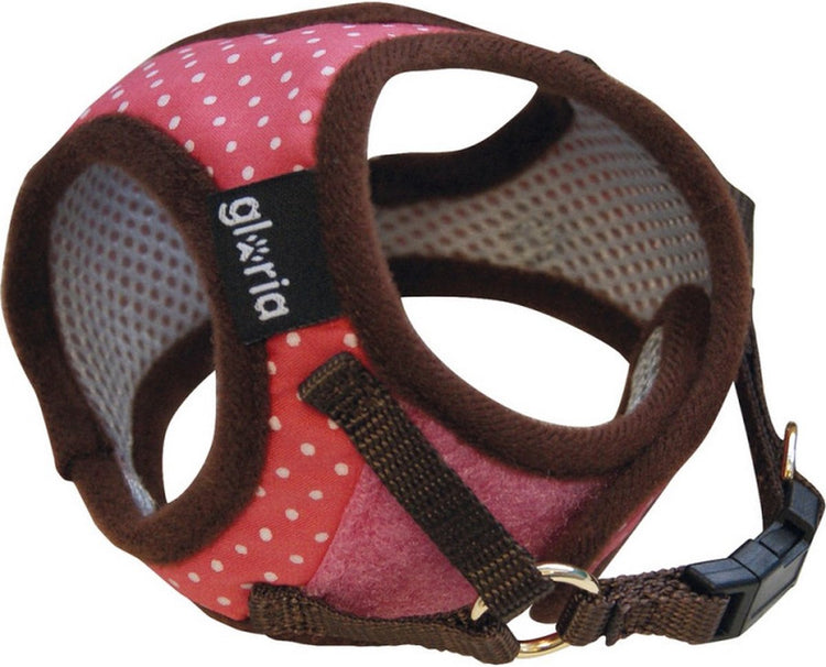 Points de harnais pour chien Gloria 17-22 cm rose taille xs