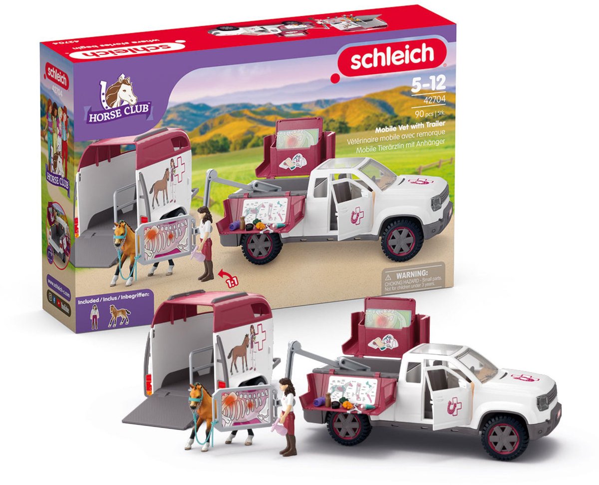 Schleich 42704 Vétérinaire mobile avec remorque